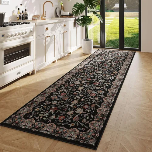 Miniatura 99 de Rugcomf Alfombra de pasillo de 2 x 6 pies, lavable, bohemio, suave, antideslizante, no desprende pelusa, lana sintética, estilo vintage para cocina