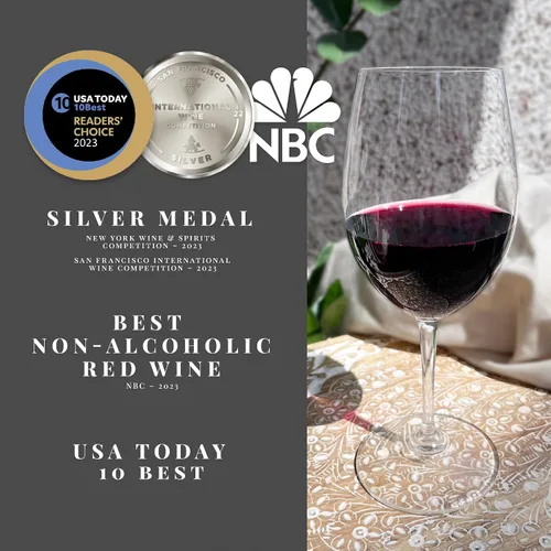 Miniatura 4 de Joyus Vino tinto sin alcohol, Cabernet Sauvignon, galardonado el mejor vino desalcoholizado de su clase, complejo y cálido, bajo en azúcar y bajo