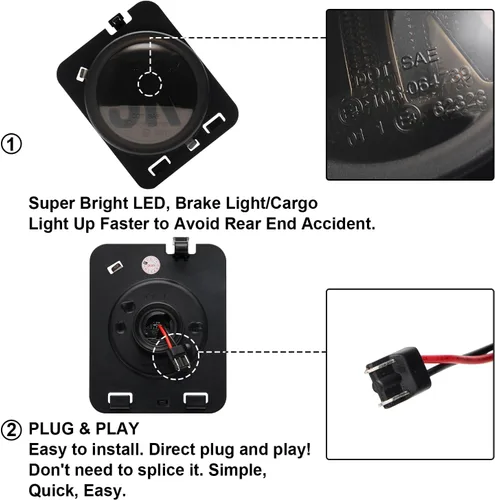 Miniatura 5 de Luces de posición laterales compatibles con Wrangler JK 2007-2018, luces LED completas para guardabarros delanteros, favoritas de los entusiastas