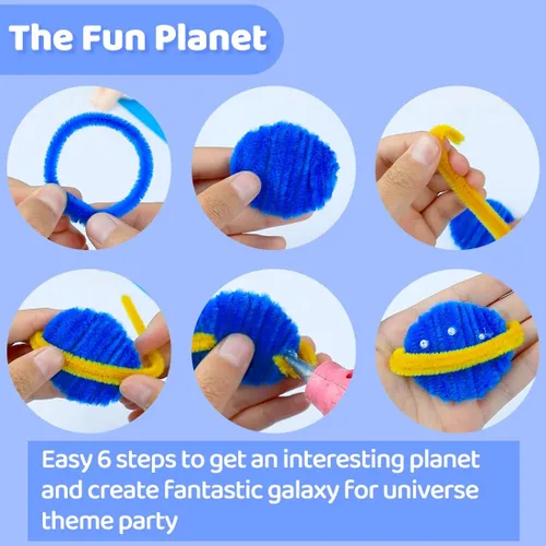 Miniatura 5 de Eppingwin 200 piezas Limpiapipas, Limpiapipas Amarillos Suministros para Manualidades, Tallos de Chenilla para Proyectos de Artes y Manualidades DIY