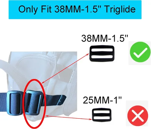 Miniatura 7 de YYST Una mochila Cinturón De Cintura Mochila Correa De Cintura Ajuste Universal Con Hebilla - Negro