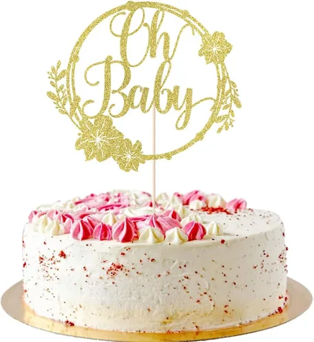 Miniatura 12 de Decoración de bienvenida para tartas de bebé niña, baby shower, baby shower, recién nacida, espectáculo de género para niña, decoración de fiesta