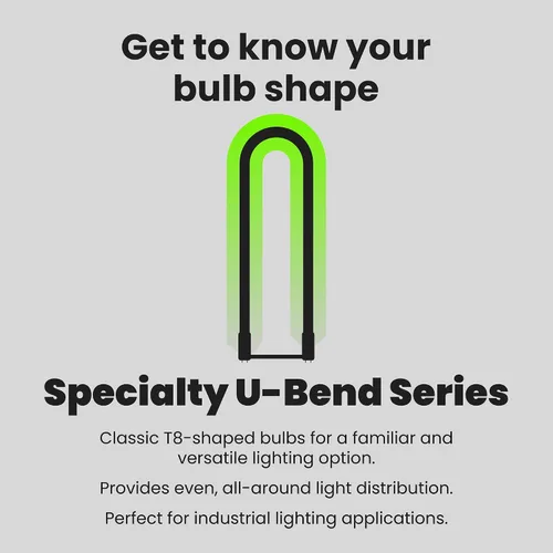 Miniatura 10 de Feit Electric Bombilla LED de 15 W T8/T12 U-Bend de repuesto directo o derivación de balasto, bombilla LED lineal, 4000 K blanco frío, paquete de 4