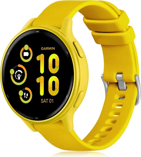 Miniatura 19 de GEAK Compatible con correas de reloj Garmin Vivoactive 5/Garmin Vivoactive 3, banda de silicona de 20 mm para Vivoactive 3 Music/Vivomove