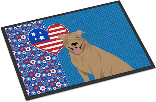 Miniatura 103 de Caroline's Treasures WDK5119JMAT Airedale Terrier USA - Tapete para interiores o exteriores, 24 x 36 pulgadas, tapete para puerta delantera