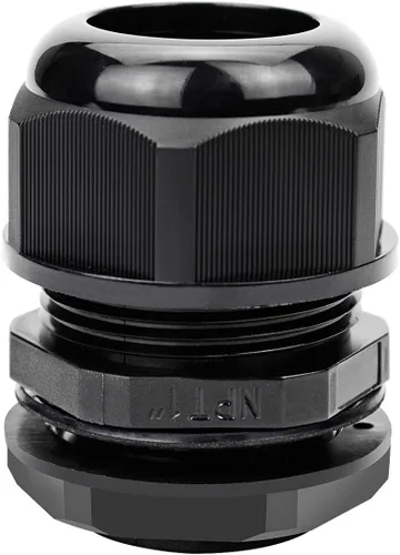 Miniatura 29 de Surtido de prensaestopas de nailon IP68, impermeable, con certificación UL y compatible con RoHS, 20 piezas, alivio de tensión de cable de 1/4 Negro