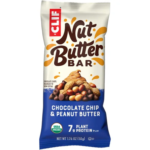 Miniatura 5 de CLIF - Barra de mantequilla de nuez – Barras energéticas rellenas de chispas de chocolate y mantequilla de maní – Sin OMG – Orgánico USDA – A base