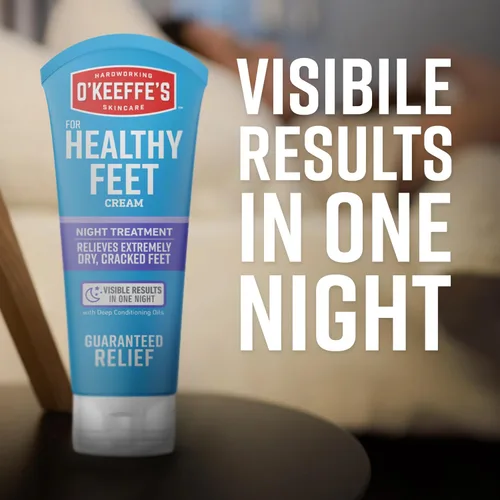 Miniatura 4 de O'Keeffe's for Healthy Feet Night Treatment Crema para pies, tubo de 3 onzas (paquete de 2), alivio nocturno garantizado para pies extremadamente