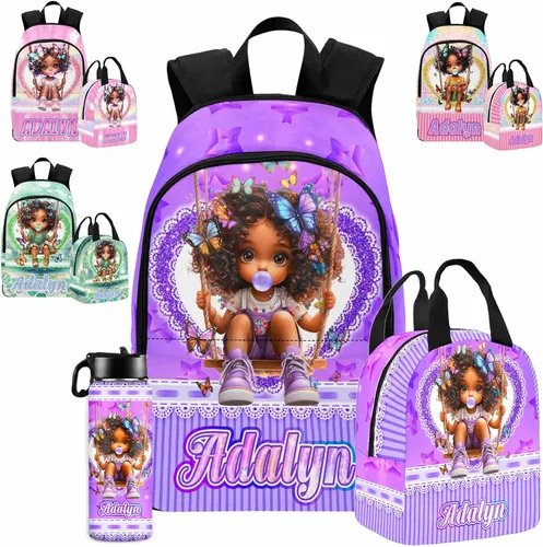 Miniatura 73 de Texto personalizado Elefante desgaste gafas mochila mochila mochila casual Daypack bolsa para mamá niñas, color86-4, Mochilas Daypack