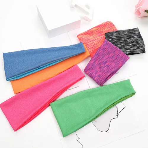 Miniatura 4 de JOYOYO Diademas deportivas transpirables para niños y niñas que absorben la humedad, banda elástica para el pelo para niños pequeños y adolescentes