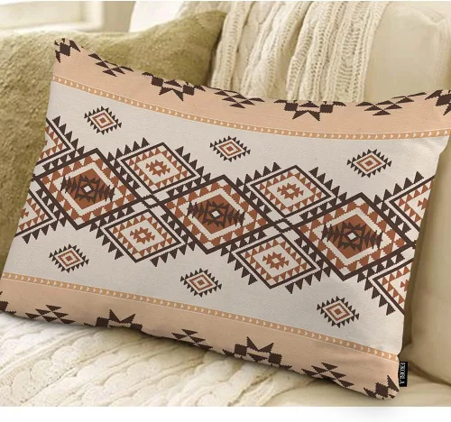 Miniatura 2 de EKOBLA Funda de almohada azteca estilo nativo americano, navajo, étnico, bohemio, patrón geométrico, rústico, fundas de almohada decorativas