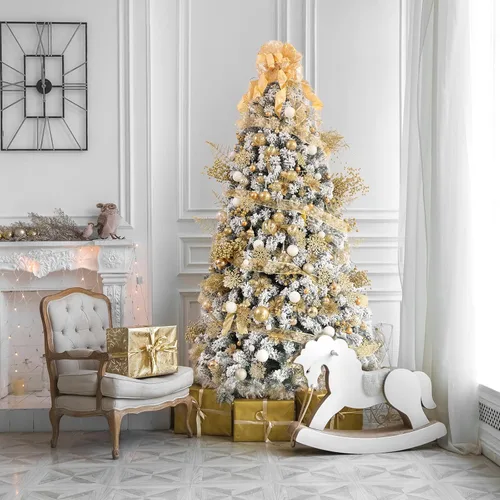 Miniatura 6 de Adornos de esferas navideñas transparentes, 24 unidades - Juego de adornos de esferas de Navidad de plástico irrompibles y decorativas para colgar