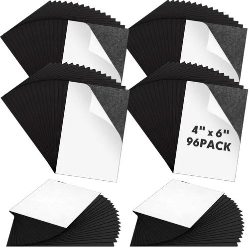 Macarrie Hojas magnéticas adhesivas de 4 x 6 con parte trasera adhesiva, calcomanías de papel magnéticas cortables flexibles para despegar y pegar