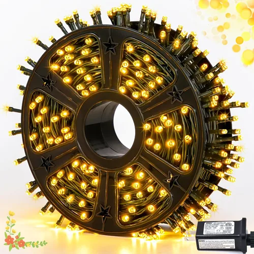 Miniatura 32 de JMEXSUSS Tira de luces LED de Navidad de 173 pies para exteriores, luces rojas y verdes de Navidad con control remoto, luces de árbol de Navidad que