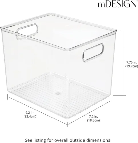 Miniatura 2 de Organizador de plástico con asas para armarios de mDesign