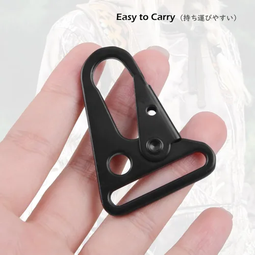 Miniatura 5 de TRIWONDER Clips de boca ampliados HK Gancho de alta resistencia Ganchos a presión Clips de honda para Paracord al aire libre bolsa mochila