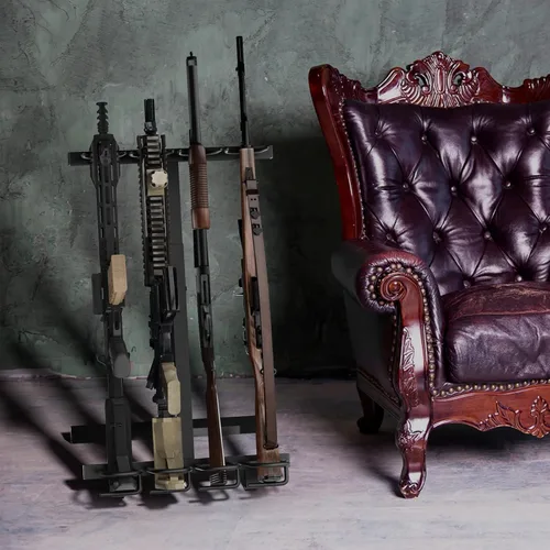 Miniatura 7 de Estante para Armas, Soporte Plegable Portátil para Rifles, Estantes Independientes para Armas de Interior, Soporte para Armas de Exterior para Campo
