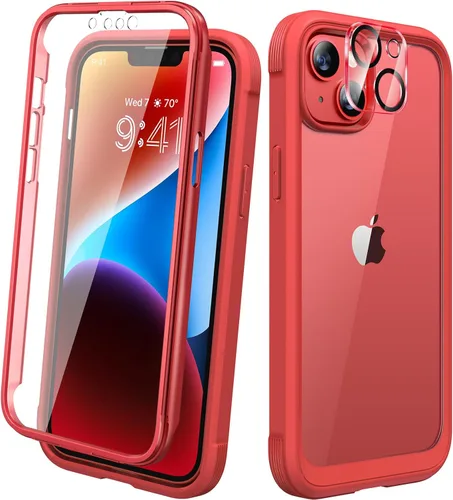 Miniatura 43 de Diaclara - Funda compatible con iPhone 11, carcasa resistente de cuerpo completo con protector de pantalla integrado sensible al tacto y Transparente