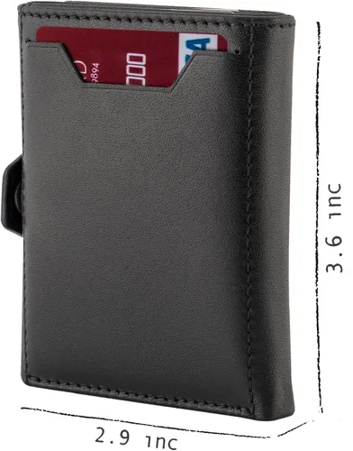 Miniatura 2 de TRUSADOR Verona - Cartera unisex de piel con bolsillo frontal