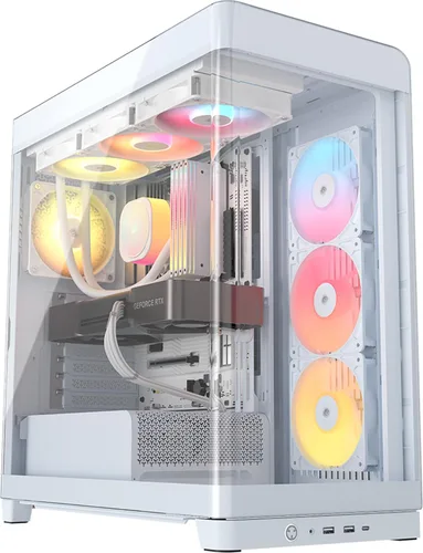 Miniatura 12 de Corsair Frame 4500X RS-R ARGB - Chasis para PC semitorre con vidrio panorámico – Sistema de montaje InfiniRail, compatible con radiadores duales