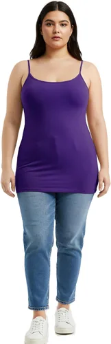 Miniatura 358 de Emmalise Camisola larga casual básica para mujer, con tirantes ajustables, top en capas