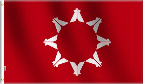 Miniatura 14 de Bandera de pueblo nativo americano Triba Abenaki de 3 x 5 pies, grande, tela de seda suave 100D para interiores y exteriores, 36 x 60 pulgadas