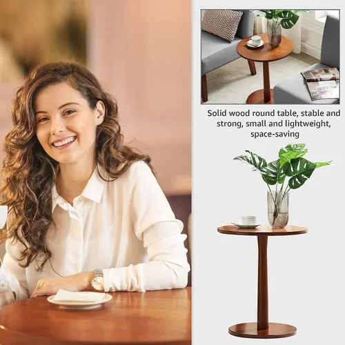 Miniatura 4 de Juego de 2 sillas decorativas, sillas tapizadas de lino con mesa redonda de madera, silla moderna para sala de estar, dormitorio y oficina (gris)