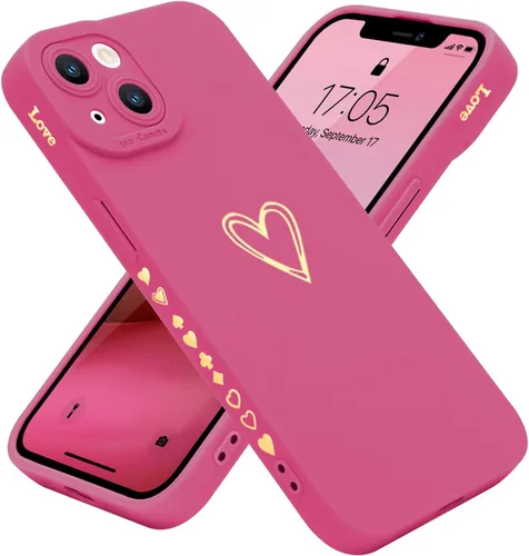 Miniatura 11 de Teageo Funda compatible con iPhone 13 Pro de 6.1 pulgadas para mujeres y niñas, bonito corazón de amor de lujo