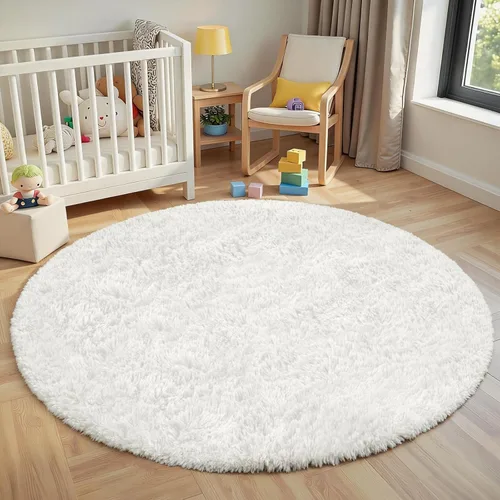 Miniatura 24 de Alfombra de Área 8x10 para Sala de Estar: Alfombras Shag Gris Claro Ultra Suaves y Esponjosas, Alfombra Grande Difusa de Felpa