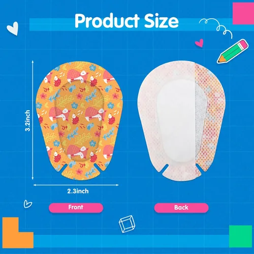 Miniatura 3 de 60 parches adhesivos para los ojos para niños, 10 estilos de dibujos animados, transpirables, bloqueo de luz, vendajes adhesivos para niños y niñas