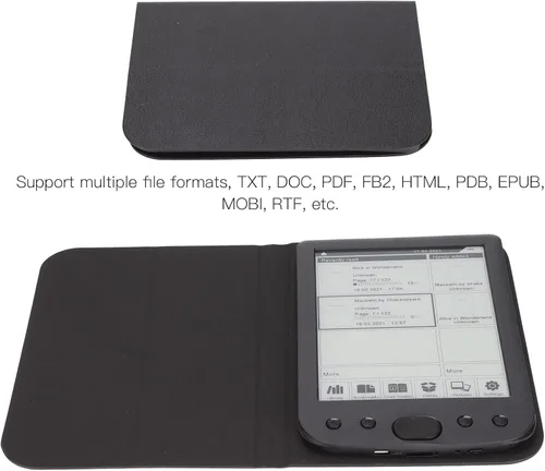Miniatura 6 de Ereader 6In 800X600 HD pantalla de tinta lector de libros electrónicos con estuche y película, 8Gb 512Mb Abs E lector compatible con 32Gb Tf tarjeta