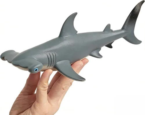 Miniatura 14 de SmilerSmile Juguetes educativos de animales marinos sólidos, simulación de tiburón oceánico, criatura marina, juguete para niños pequeños