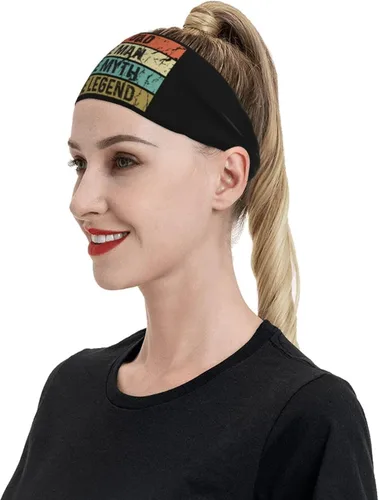 Miniatura 6 de Cat Dad The Man The Myth The Legend Headband for Men Women Sports Sweatband for Fitness Exercise Moisture Wicking Running Yoga Hairbands