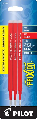 Miniatura 2 de Pilot Recambios de tinta de gel para bolígrafo de tinta de gel borrable FriXion, punta fina, tinta roja, 18 recambios en total