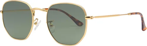 Miniatura 2 de Lentes de sol hexagonales con lente de cristal retro para hombres y mujeres, marco de metal cuadrado vintage, lentes planas, lentes de sol