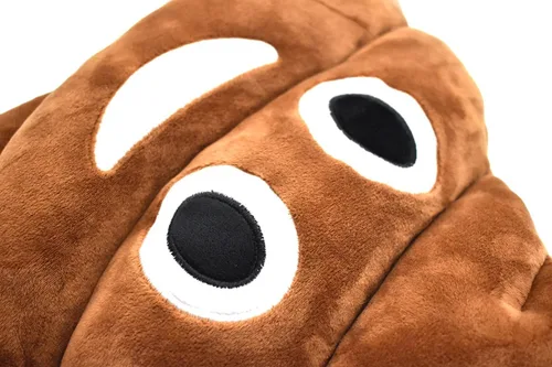 Miniatura 2 de YINGGG - Cojín de peluche de 32 cm en forma de caca, triángulo, almohada, diseño de emoción, lindo, decorativo, juguete de peluche marrón, regalo