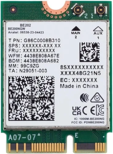 Miniatura 14 de Adaptador WiFi 6 AX200 Tarjeta WiFi 802.11ax M.2 de doble banda para PC Hasta 2.4 Gbps Sin vPro Compatible con Bluetooth 5.2 e Intel, AMD