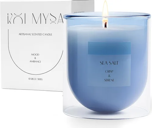 Miniatura 9 de 5. KOIMYSA Vela aromática de salvia y cítricos, vela de aromaterapia natural de soja no tóxica de mecha única para decoración del hogar, fragancia