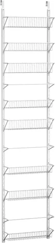 Miniatura 7 de Home-Complete Organizador sobre la puerta, estante de pared colgante de 9 niveles para organización de baño o cocina, organización y almacenamiento