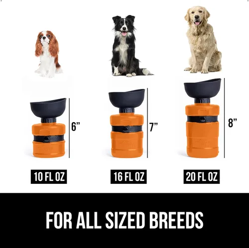 Miniatura 6 de GORILLA GRIP Botella de Agua para Perros, Dispensador de Tazón de Agua Portátil para Perros, 16 oz Botellas Exprimibles de Viaje para Mascotas a
