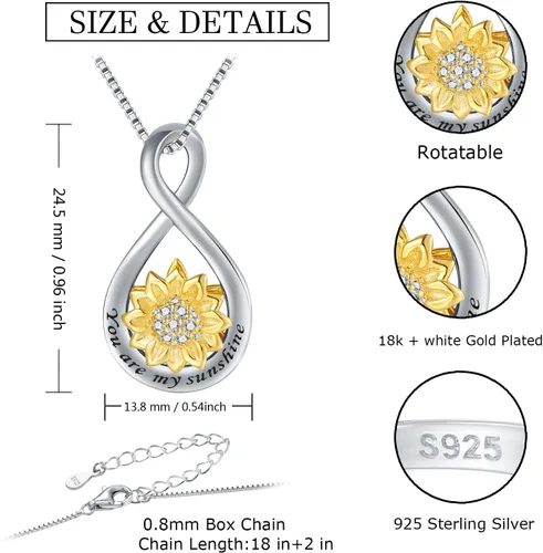 Miniatura 9 de Anillos giratorios para la ansiedad para mujeres, plata de ley 925, bandas de promesa rosa rosa para aliviar el estrés, joyería antiansiedad