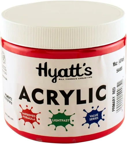 Miniatura 138 de Hyatt's Alizarine - Pintura acrílica carmesí Tubo de pintura acrílica de 2.5 fl oz de grado artístico Secado rápido y pintura no tóxica