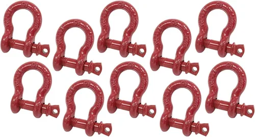 Miniatura 50 de Mytee Products - Grillete de anclaje forjado de 5/8" de acero al carbono con tornillo de aleación, 3.25 toneladas (6,500 libras) de capacidad de 20