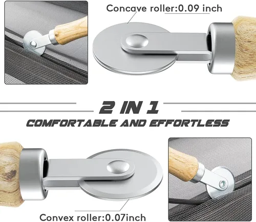 Miniatura 3 de Kit de reparación de pantalla, proyecto fácil de bricolaje, malla de fibra de vidrio de 36 x 90 pulgadas con herramienta rodante y retenedor de Negro