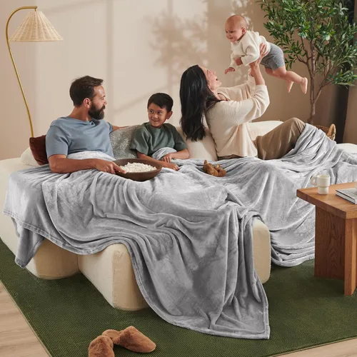 Miniatura 40 de Bare Home Manta de Vellón - Full/Queen - Ultra Suave y Liviana para Cama, Sofá y Sillón - Microfelpa de Lujo - Manta Cálida y Acogedora