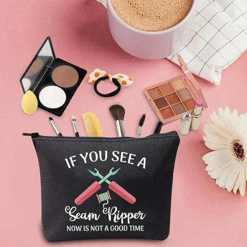 Miniatura 5 de TSOTMO Bolsa de accesorios de costura de regalo para acolchar amante de la costura bolsa con cremallera para alcantarillado sastre disfraz diseñador