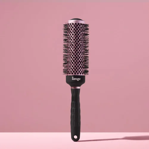 Miniatura 4 de L'ANGE HAIR VolumePro - Cepillo redondo iónico de cerámica extralargo, negro, para secado con secado, rizado y peinado, añade volumen, reduce