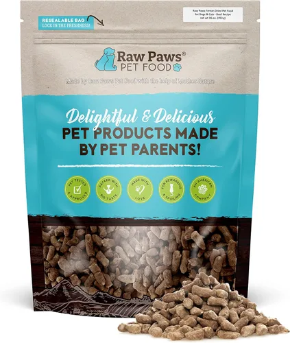 Miniatura 7 de Raw Paws Alimento liofilizado para perros y gatos, receta de conejo, 16 onzas, fabricado en Estados Unidos, comida liofilizada para perros, comida