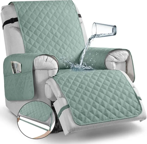 Miniatura 11 de TAOCOCO - Funda antideslizante para silla reclinable, funda para sofá, funda para silla reclinable pequeña con correas elásticas, protector
