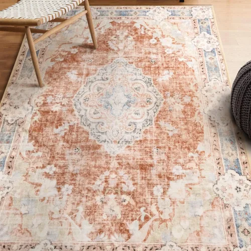 Miniatura 2 de MUJOO Alfombra Boho de 3'x5' Lavable a Máquina Alfombras de Área Pequeñas Antideslizantes para Entrada Dormitorio Mesita de Noche Cocina Pasillo